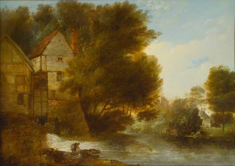 John Webber John Webber s oil painting  Abbey Mill Shrewsbury